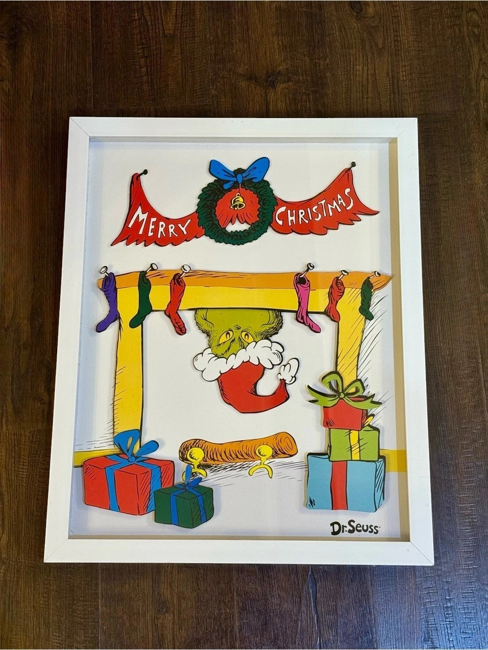 Dr. Seuss Merry Christmas framed print Framed Christmas Holiday Decor